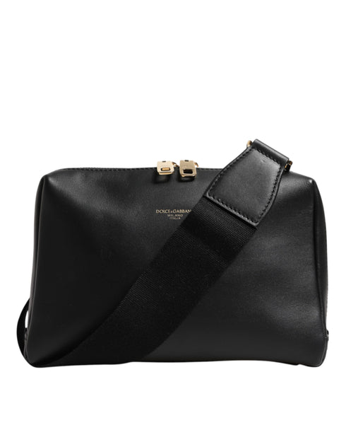 Dolce & Gabbana Black Mediterranean Leather Shoulder Crossbody Bag